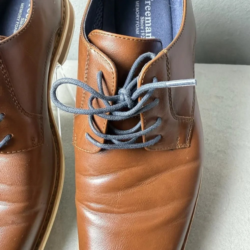 Freeman Shoes Men’s 10M Brown Derby Oxford Vance City Smart